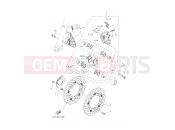 YAMAHA Tracer 7 MTT690 (B4T3) 2022 FRONT BRAKE CALIPER