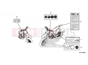 HONDA CRF450RXK CRF450RX 2019 F-49 CAUTION LABEL