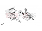 HONDA CRF450RXK CRF450RX 2019 E-16 CRANKSHAFT/PISTON