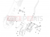 VESPA Primavera 125 ie (EMEA) Brakes pipes - Calipers
