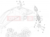 VESPA Primavera 125 ie (EMEA) Rear suspension - Shock absorber/s