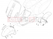 VESPA Primavera 125 ie (EMEA) Wheel huosing - Mudguard