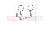 TRIUMPH Bonneville T100 Round Mirror, Bar End Kit