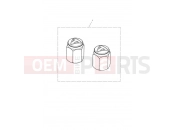 TRIUMPH Bonneville T100 Valve Cap Kit, Bubble Badge