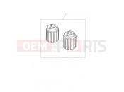 TRIUMPH Bonneville T100 Valve Cap Kit, Laser Etch