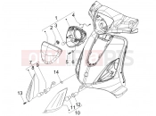 PIAGGIO Fly 50 2T Front headlamps - Turn signal lamps