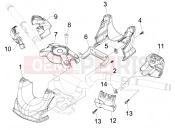gilera 2016 Fuoco 500 LT Handlebars coverages