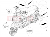PIAGGIO Piaggio 1 Moped Plates - Emblems