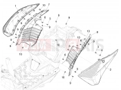 PIAGGIO Piaggio 1 Moped (UK) Side cover - Spoiler