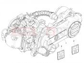 PIAGGIO Zip 50 4T 25Km/h Engine assembly