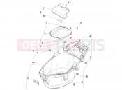 PIAGGIO Zip 50 4T 25Km/h Helmet huosing - Undersaddle
