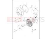 Harley-Davidson 2023 SOFTAIL SOFTAIL HERITAGE CLASSIC 114  - FLHCS WHEELS, FRONT, LACED