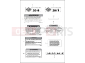HARLEY-DAVIDSON CVO LIMITED  - FLHTKSE LABELS