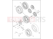 HARLEY-DAVIDSON DYNA LOW RIDER  - FXDL WHEELS, REAR, CAST AND SLOTTED