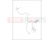 Harley-Davidson 2016 TOURING STREET GLIDE  - FLHX BRAKE LINE, FRONT - NON-ABS