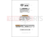 Harley-Davidson 2015 DYNA DYNA STREET BOB  - FXDB 103 LABELS