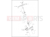 Harley-Davidson 2014 POLICE ELECTRA GLIDE STANDARD POLICE  - FLHTP FORK BRACKETS, FRONT