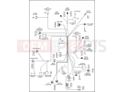 Harley-Davidson 2013 CVO/CUSTOM CVO ROAD GLIDE ANV  - FLTRXSE2 ANV WIRING HARNESS, INTERCONNECT (2 OF 2)
