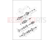 Harley-Davidson 2013 CVO/CUSTOM CVO ULTRA CLASSIC ANV  - FLHTCU8 103 ANV TRANSMISSION GEARS