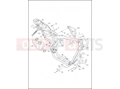 Harley-Davidson 2013 SPORTSTER SUPERLOW  - XL883L FRAME & JIFFY STAND - XR1200X