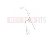 Harley-Davidson 2013 TOURING ROAD KING ANV  - FLHR ANV BRAKE LINE, FRONT - NON-ABS
