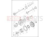 Harley-Davidson 2013 TRIKE TRI GLIDE ULTRA CLASSIC  - FLHTCUTG AXLE ASSEMBLY, REAR