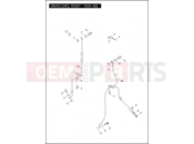HARLEY-DAVIDSON DYNA WIDE GLIDE  - FXDWG BRAKE LINES, FRONT - NON-ABS