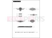 Harley-Davidson 2012 SOFTAIL BLACKLINE  - FXS 103 FUEL TANK TRIM