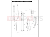 HARLEY-DAVIDSON ROAD KING  - FLHR FORK, FRONT, LEFT & RIGHT (FAIRING MODELS)