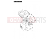 Harley-Davidson 2012 TOURING ROAD KING CLASSIC  - FLHRC ENGINE ASSEMBLY - TWIN CAM 103â¢
