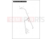 Harley-Davidson 2012 TOURING ELECTRA GLIDE ULTRA LIMITED  - FLHTK BRAKE LINE, FRONT - NON-ABS