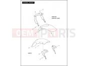 HARLEY-DAVIDSON V-ROD MUSCLE  - VRSCF FENDERS, FRONT