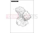 HARLEY-DAVIDSON DYNA LOW RIDER  - FXDL ENGINE ASSEMBLY - TWIN CAM 96â¢
