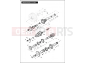 HARLEY-DAVIDSON DYNA LOW RIDER  - FXDL TRANSMISSION GEARS