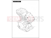 Harley-Davidson 2011 SOFTAIL CROSS BONES  - FLSTSB ENGINE ASSEMBLY - TWIN CAM 96â¢