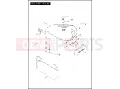 Harley-Davidson 2011 SOFTAIL CROSS BONES  - FLSTSB FUEL TANK - FXCWC