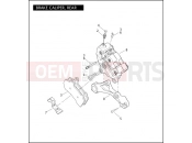 Harley-Davidson 2011 TOURING ROAD GLIDE ULTRA  - FLTRU BRAKE CALIPER, REAR