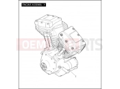 Harley-Davidson 2011 TOURING ROAD GLIDE ULTRA  - FLTRU ENGINE ASSEMBLY - TWIN CAM 103â¢
