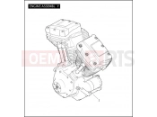 Harley-Davidson 2011 TOURING ROAD GLIDE ULTRA  - FLTRU ENGINE ASSEMBLY - TWIN CAM 96â¢
