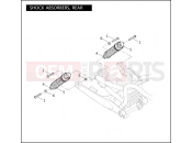 Harley-Davidson 2011 VRSC VRSCDX NIGHT ROD SPECIAL  - VRSCDX 105 SHOCK ABSORBERS, REAR