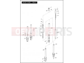 HARLEY-DAVIDSON V-ROD MUSCLE  - VRSCF FORK, FRONT - VRSCF