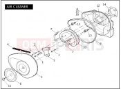 HARLEY-DAVIDSON DYNA SUPER GLIDE  - FXD AIR CLEANER