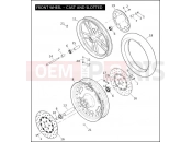 HARLEY-DAVIDSON DYNA SUPER GLIDE  - FXD FRONT WHEEL - CAST & SLOTTED