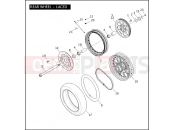 Harley-Davidson 2010 DYNA DYNA STREET BOB  - FXDB REAR WHEEL - LACED