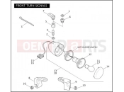 Harley-Davidson 2010 DYNA DYNA FAT BOB  - FXDF FRONT TURN SIGNALS