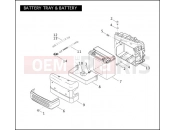 Harley-Davidson 2010 DYNA DYNA LOW RIDER  - FXDL BATTERY TRAY & BATTERY