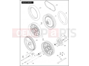 Harley-Davidson 2010 SOFTAIL FAT BOY LO  - FLSTFB FRONT WHEEL (1 OF 2)