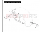 HARLEY-DAVIDSON SOFTAIL DELUXE  - FLSTN REAR TURN SIGNALS - FXCWC