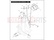 Harley-Davidson 2010 TOURING STREET GLIDE  - FLHX REAR BRAKE LINES & MODULE - ABS