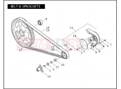 Harley-Davidson 2010 VRSC VRSCAW V-ROD  - VRSCAW BELT & SPROCKETS
